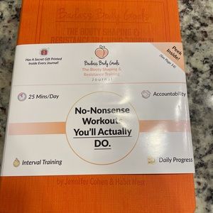 Badass body goals book/ with resistance band